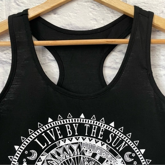 SHEIN Black Muscle Shirt with Quote Size Small - Picture 3 of 7